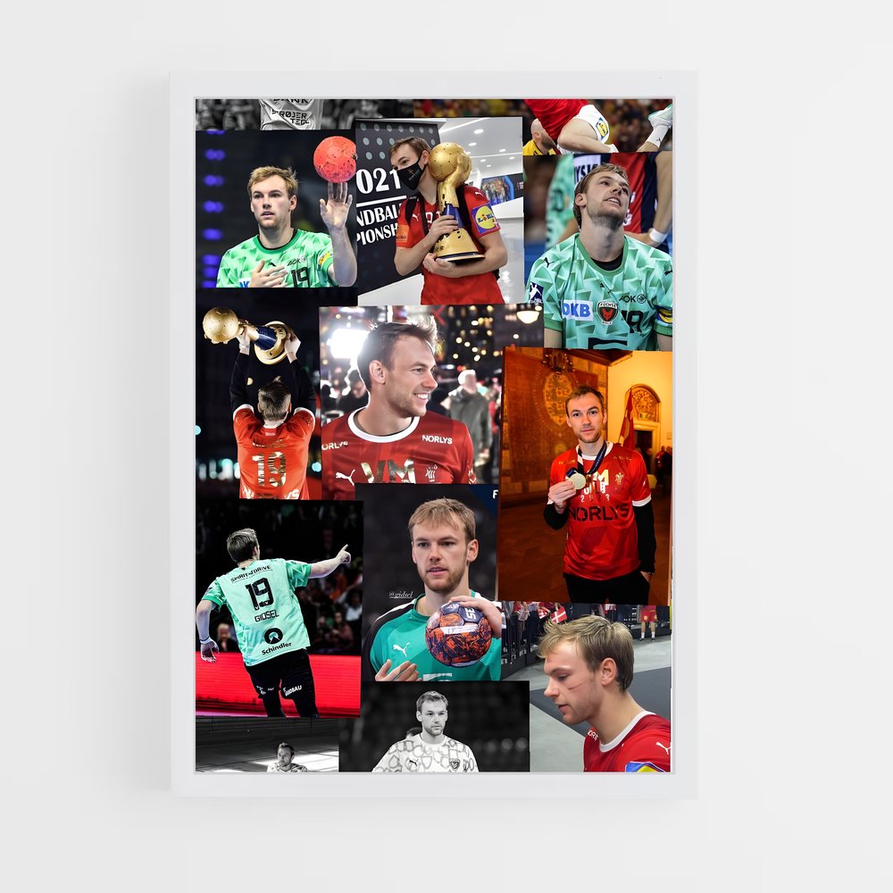 Poster Le Tournoi des Nations – affiche Handball (vue 3)